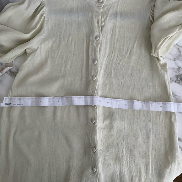 VITA GRACE Ophelia Tie Cuff Blouse | Meadow - Picture 7 of 12